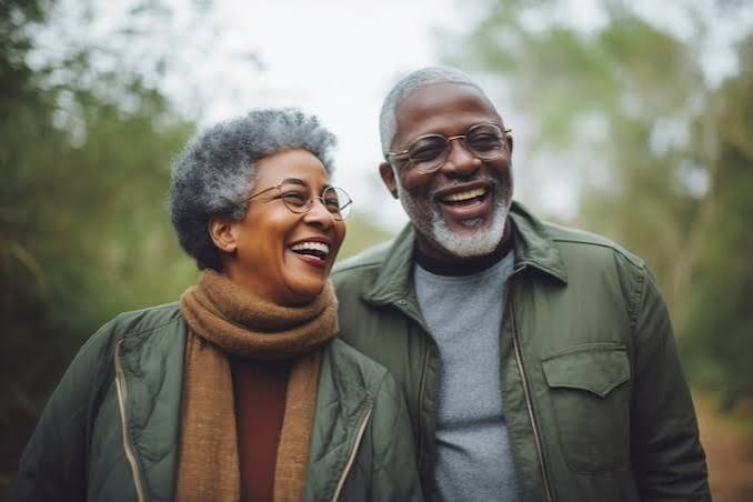 A couple enjoying time together at home